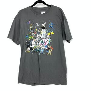 Hot Topic Overwatch Character T-Shirt Mens Sz L Gray Short Sleeve Crew Neck NEW